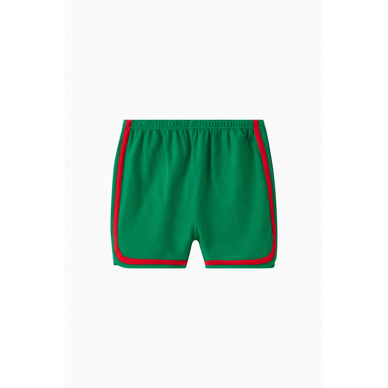 Gucci - Gucci Monster Logo Shorts in Cotton Stretch
