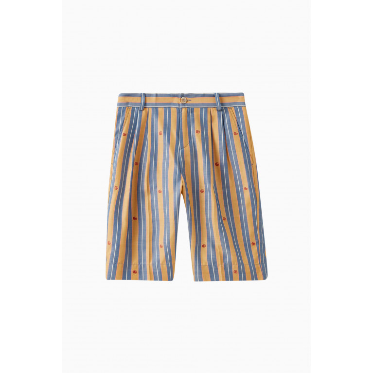 Gucci - Striped Shorts in Cotton