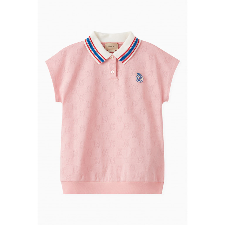 Gucci - GG Jacquard Polo Shirt in Cotton