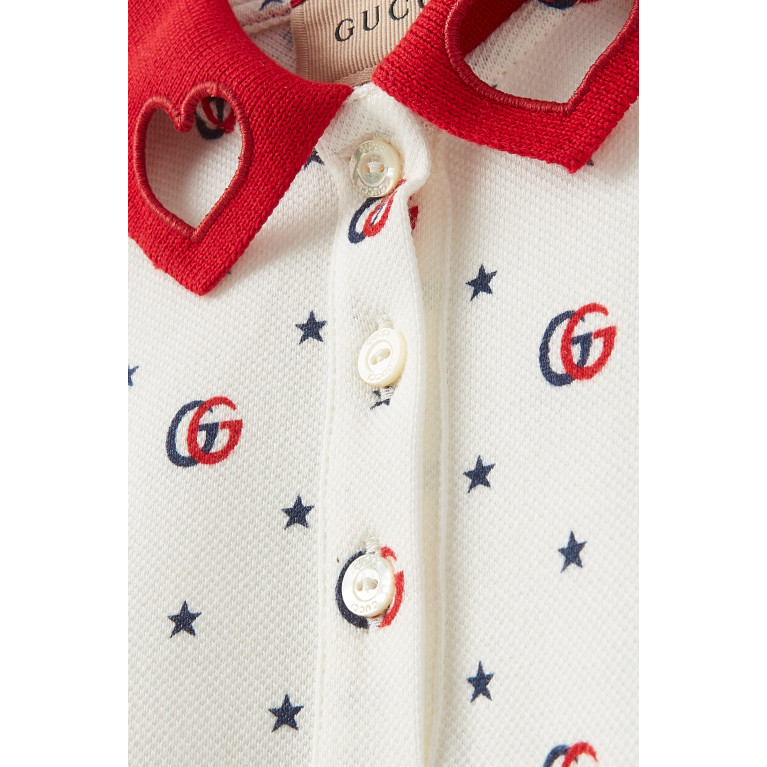 Gucci - Logo Stars Romper in Cotton