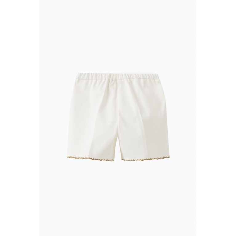 Gucci - Floral Logo Shorts in Cotton