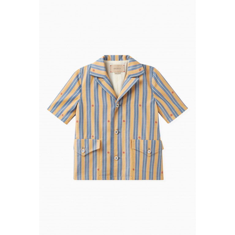 Gucci - Striped Oxford Shirt in Cotton