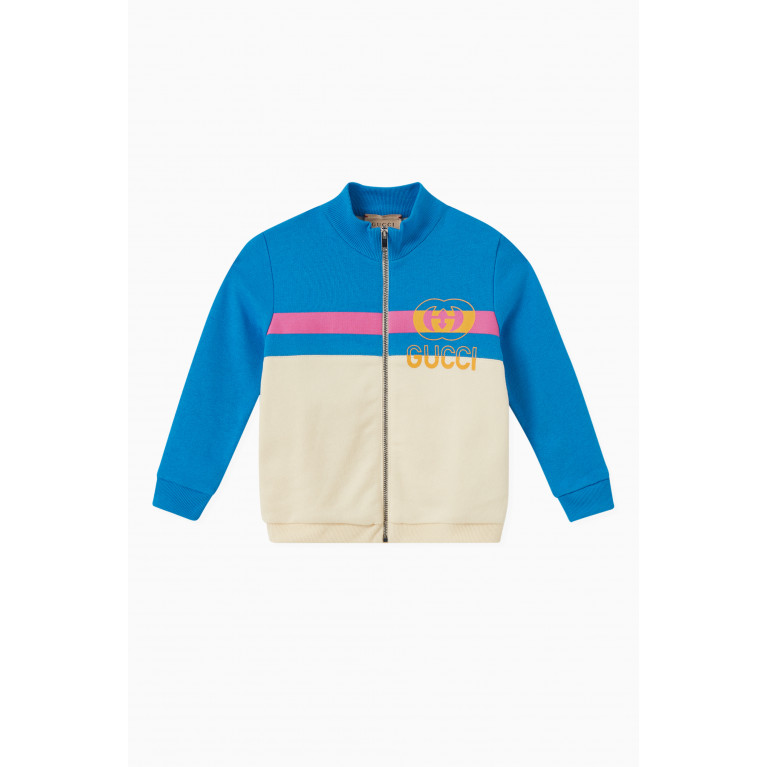 Gucci - Logo Jacket in Cotton Neutral