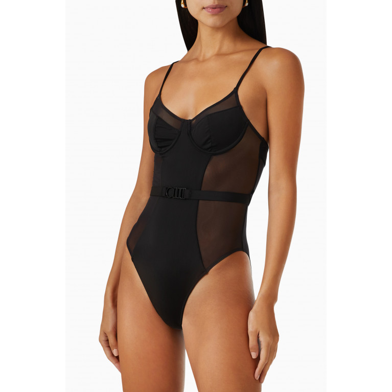 Solid & Striped - Spencer One-piece Swimsuit in Mesh