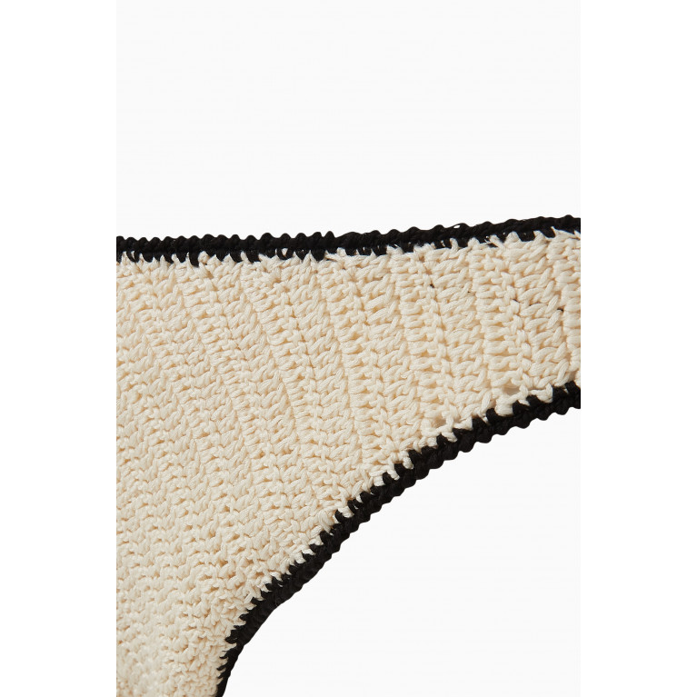 Solid & Striped - The Azalea Bikini Briefs in Crochet-knit