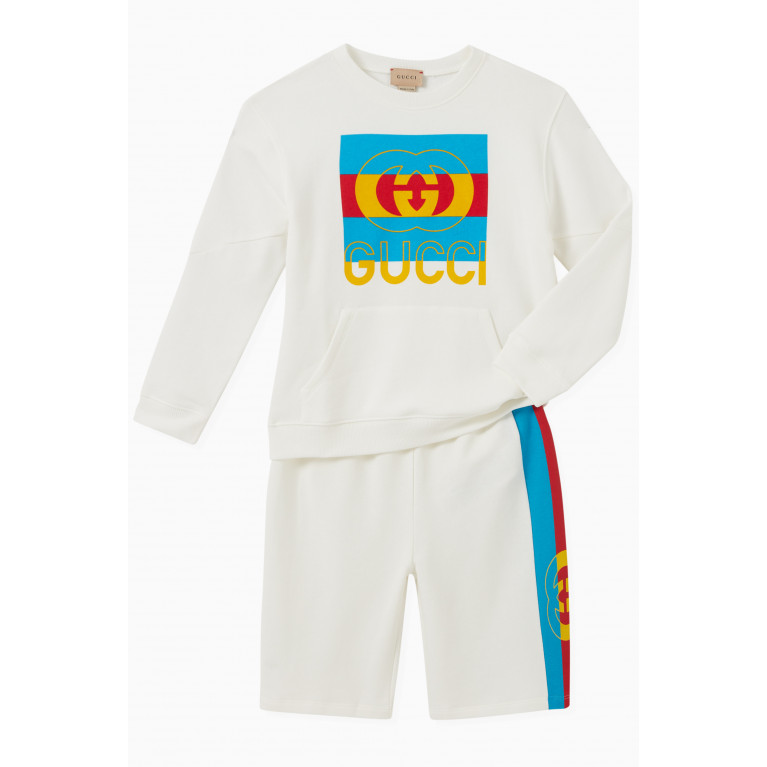 Gucci - Logo Tape Bermuda Shorts in Cotton