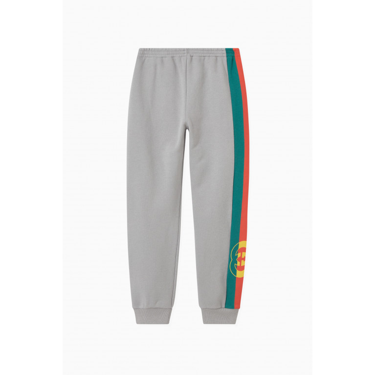 Gucci - Logo Sweatpants in Cotton Grey