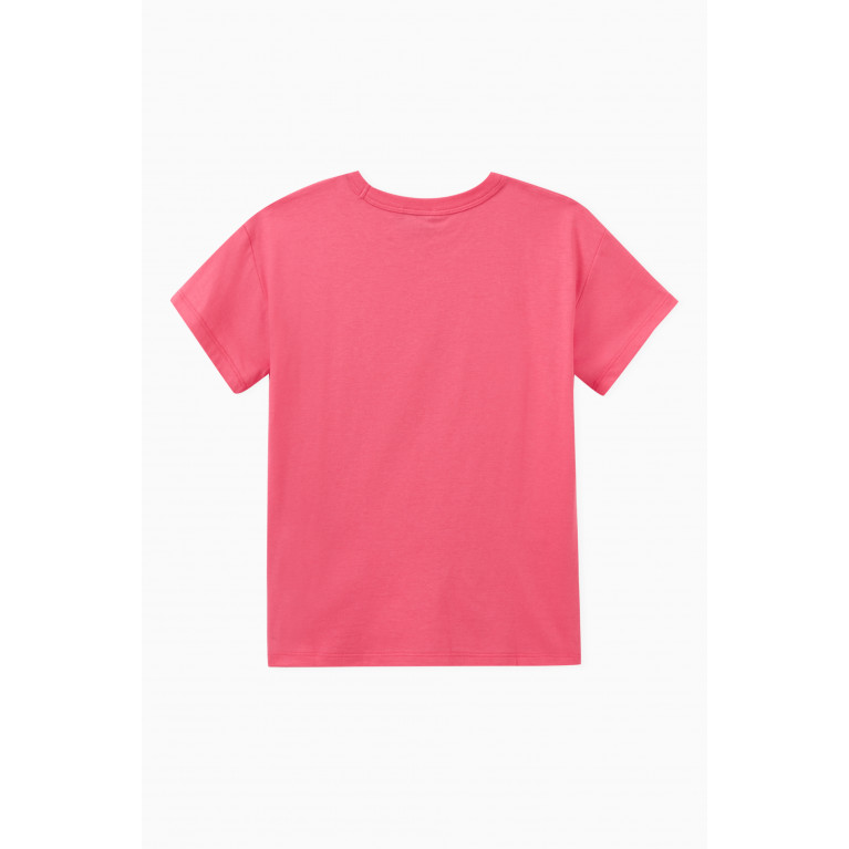 Gucci - Crab Logo Print T-shirt in Cotton Jersey Pink