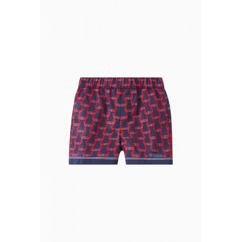 Gucci - G Whales Print Shorts in Nylon