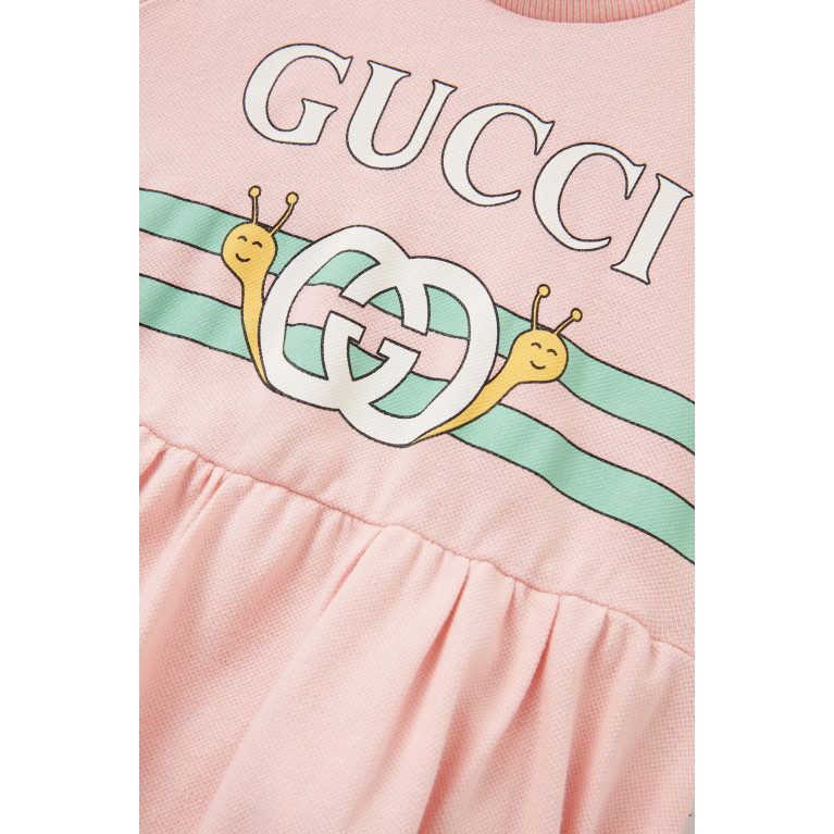 Gucci - Logo Print Sleepsuit in Cotton
