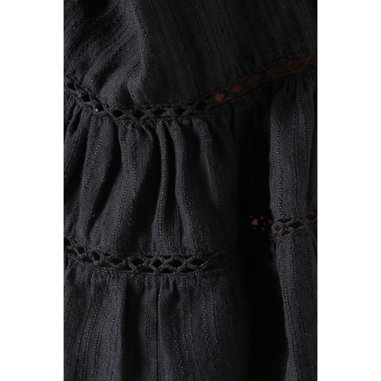 ISABEL MARANT ETOILE - Liam Top in Cotton Blend Black