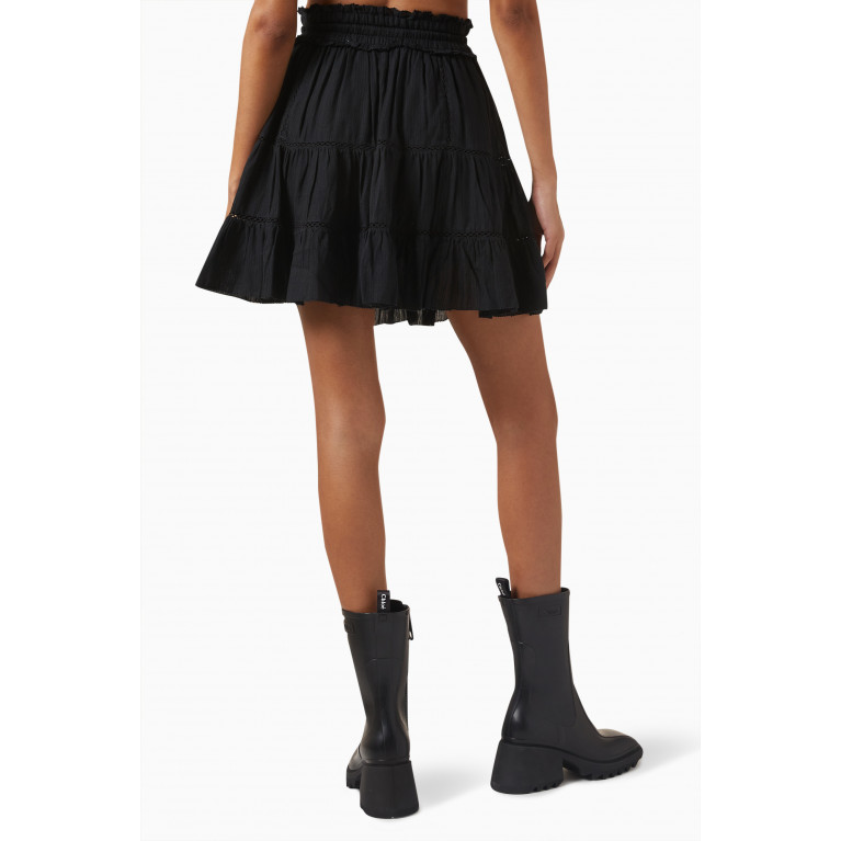 ISABEL MARANT ETOILE - Lioline Skirt in Cotton Blend Black