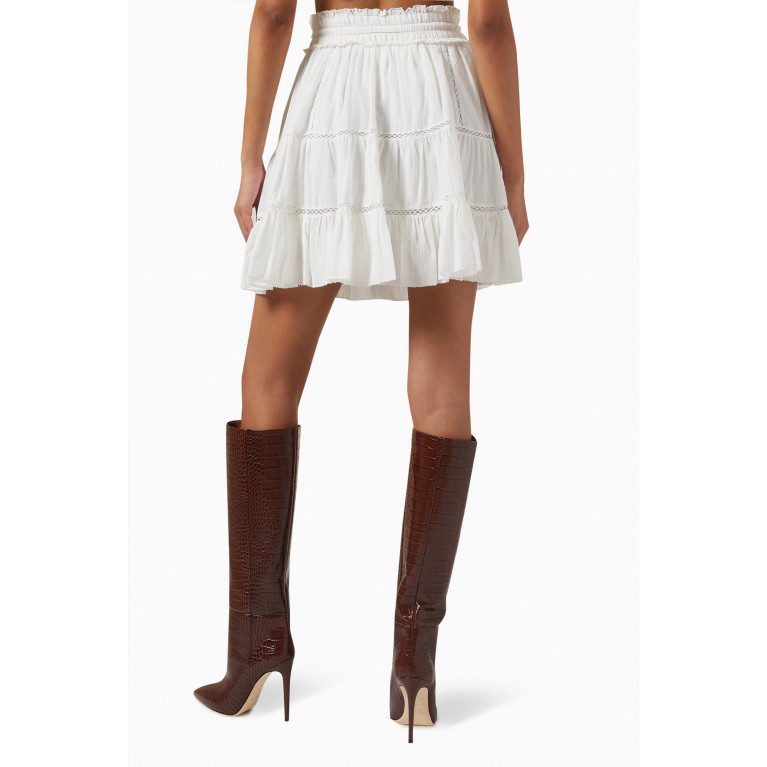 ISABEL MARANT ETOILE - Lioline Skirt in Cotton Blend White