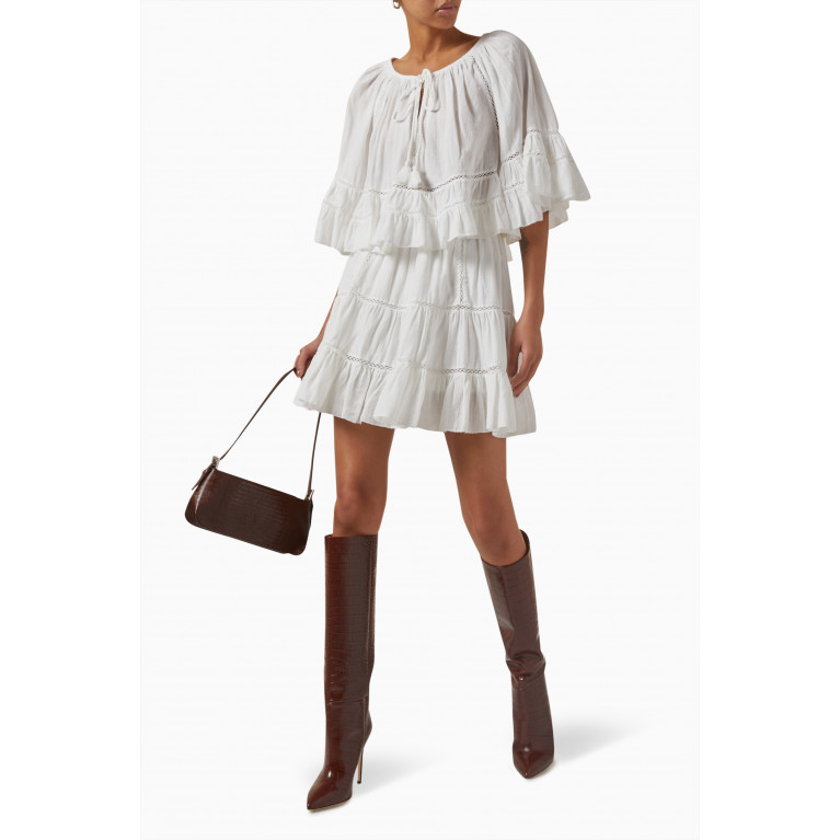 ISABEL MARANT ETOILE - Lioline Skirt in Cotton Blend White
