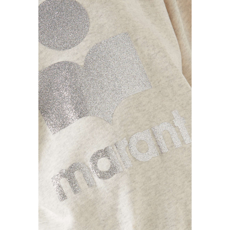 ISABEL MARANT ETOILE - Moby Logo Sweatshirt in Cotton-blend Neutral