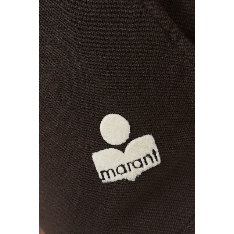 ISABEL MARANT ETOILE - Mifa Logo Shorts in Cotton Black