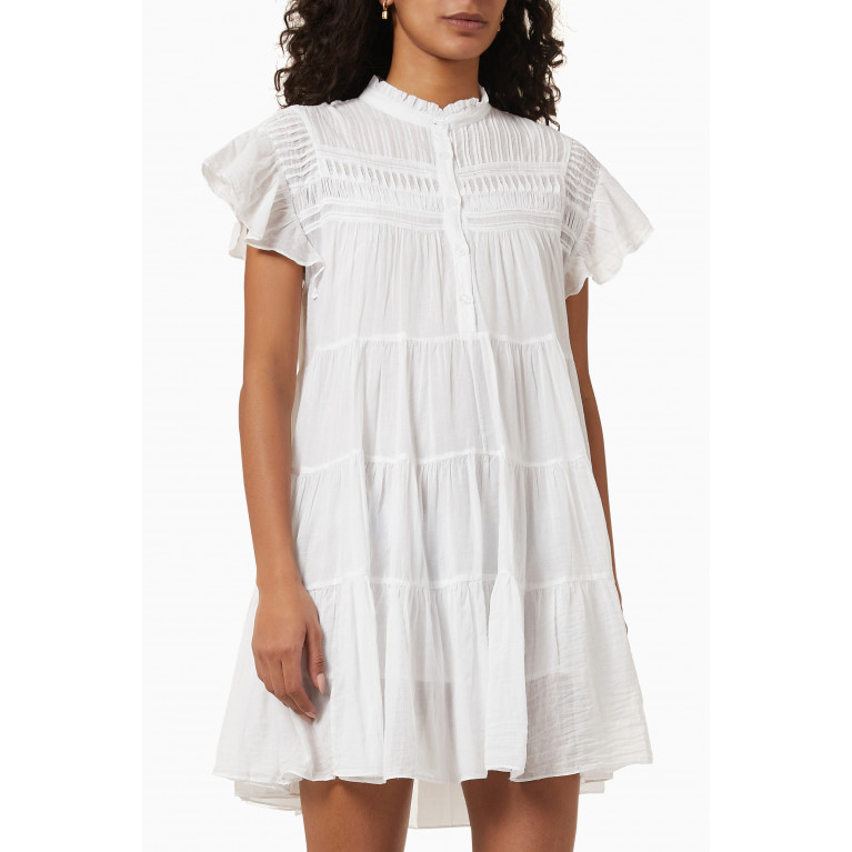 ISABEL MARANT ETOILE - Lanikaye Mini Dress in Cotton Voile White