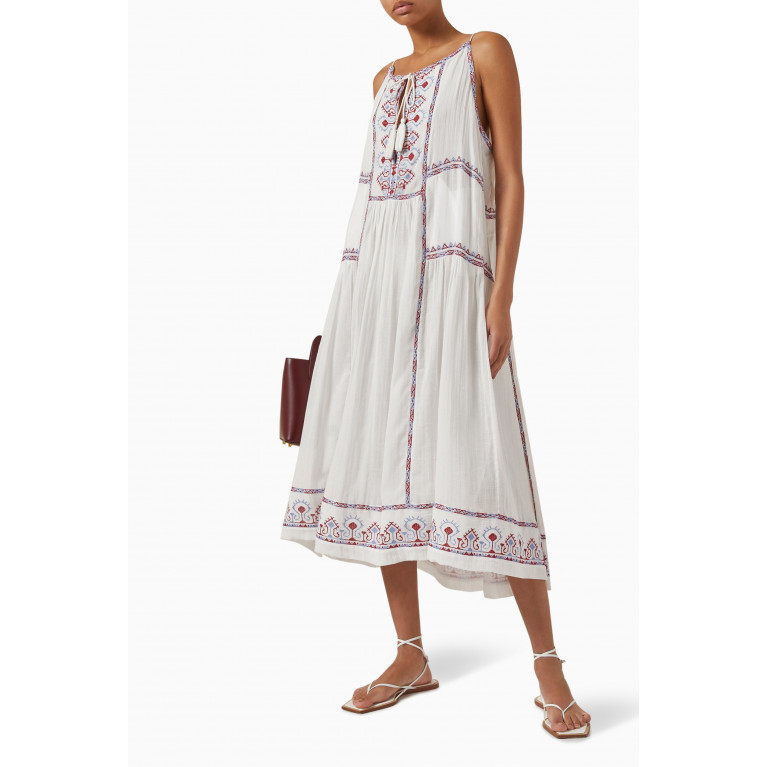 ISABEL MARANT ETOILE - Pamela Midi Dress in Cotton Blend