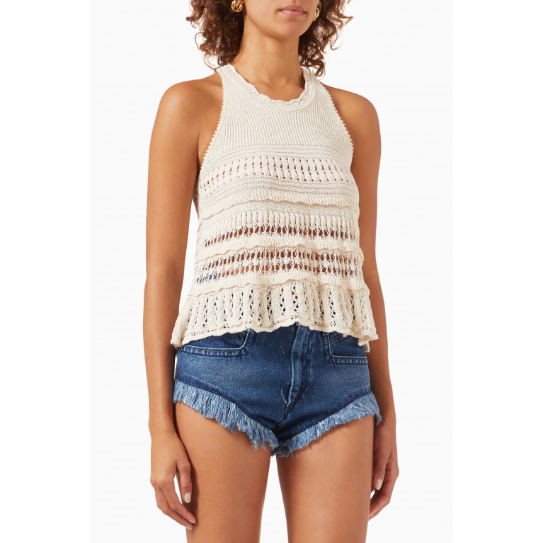 ISABEL MARANT ETOILE - Fico Top in Cotton