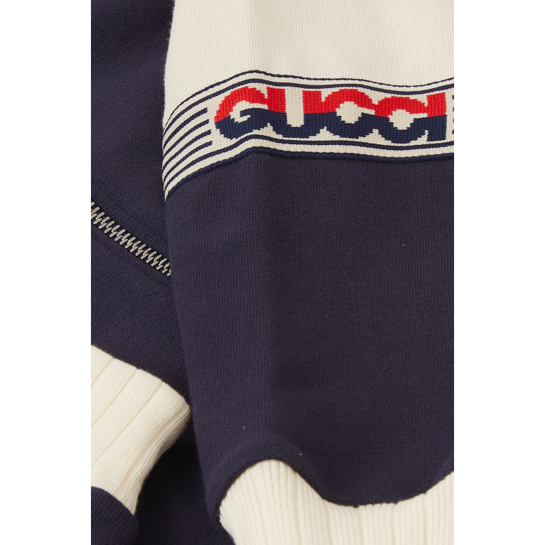 Gucci - Gucci - Bicolour Logo Jacket in Cotton