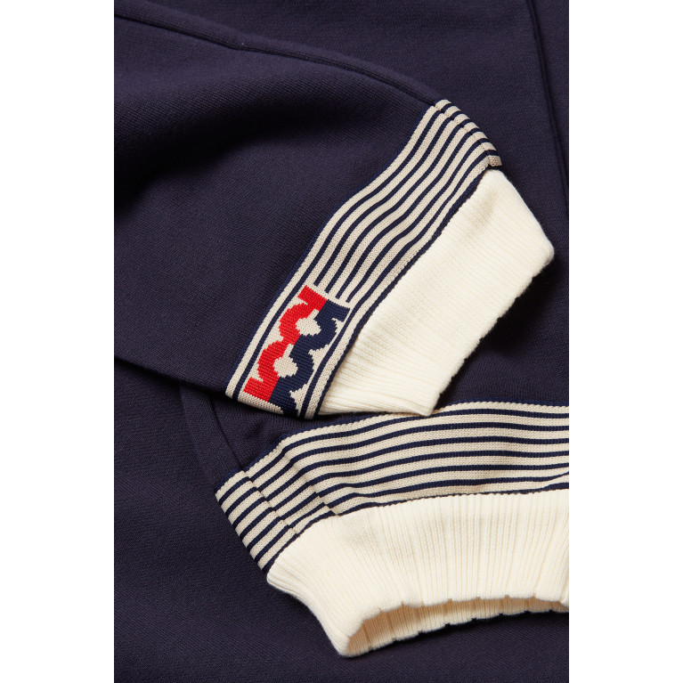 Gucci - Logo Stripe Knit Joggers in Cotton Jersey
