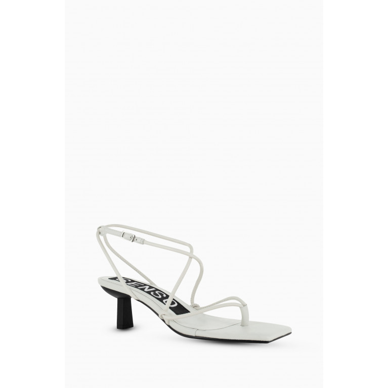 Senso - Wella 60 Ankle-strap Sandals in Leather White