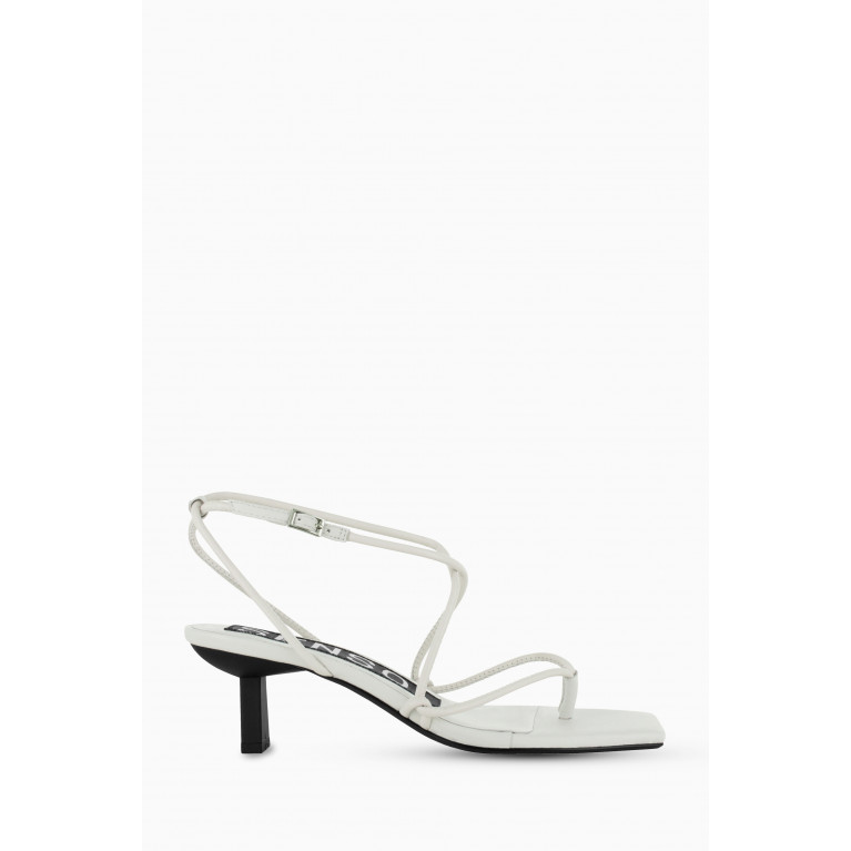 Senso - Wella 60 Ankle-strap Sandals in Leather White