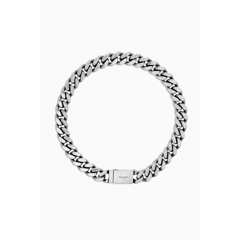 Saint Laurent - Curb Chain Necklace in Metal