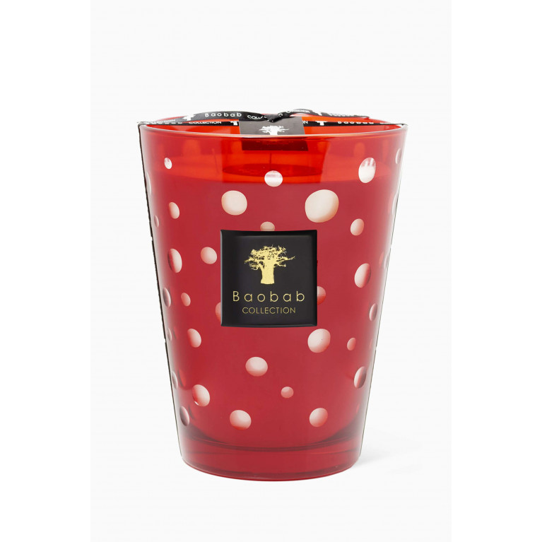 Baobab Collection - Red Bubbles Max 24 Candle, 3000g