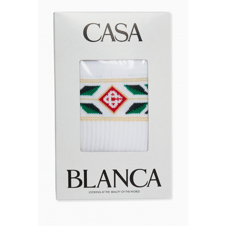 Casablanca - Casablanca - Laurel Sport Socks in Cotton