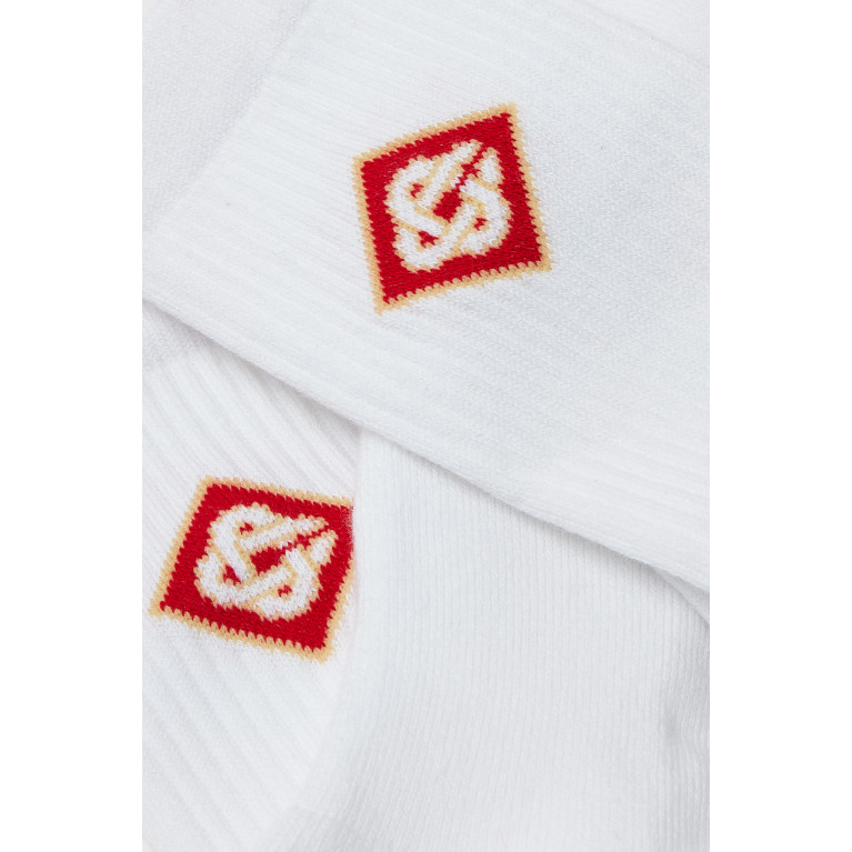 Casablanca - Casablanca - Ribbed Sport Socks in Cotton