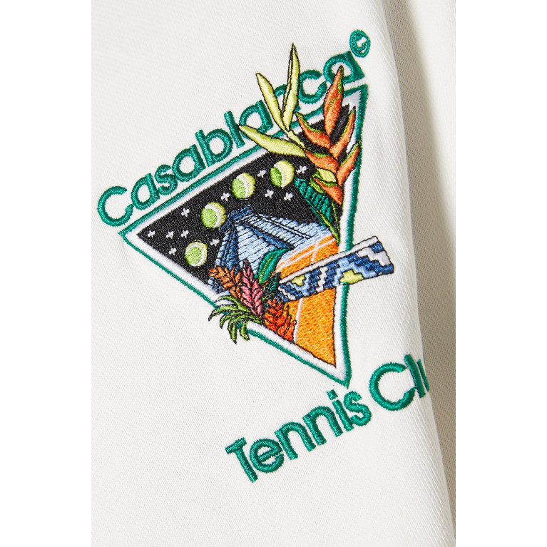 Casablanca - Tennis Club Icon Hoodie in Cotton