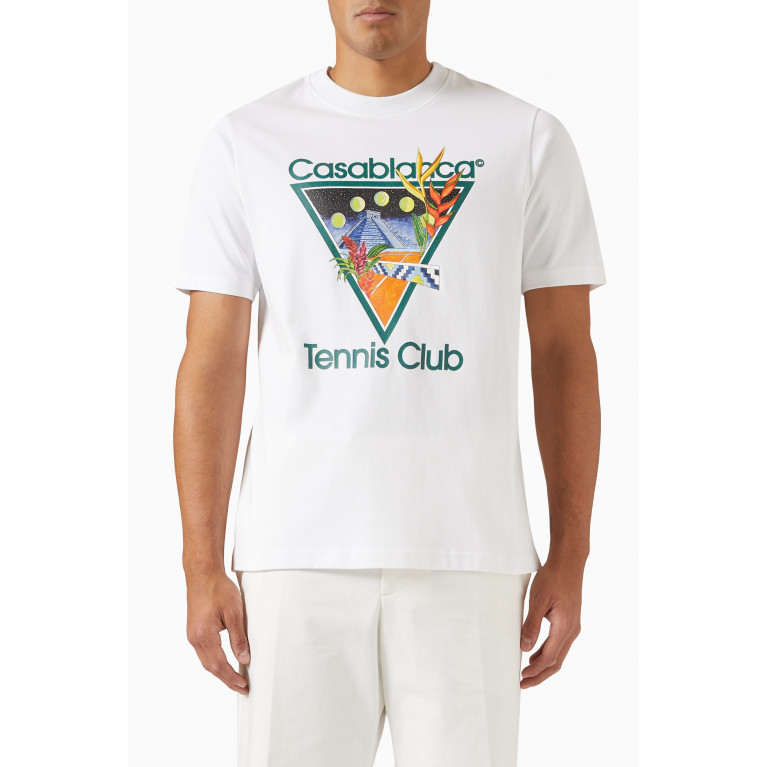 Casablanca - Tennis Club Icon T-Shirt in Cotton