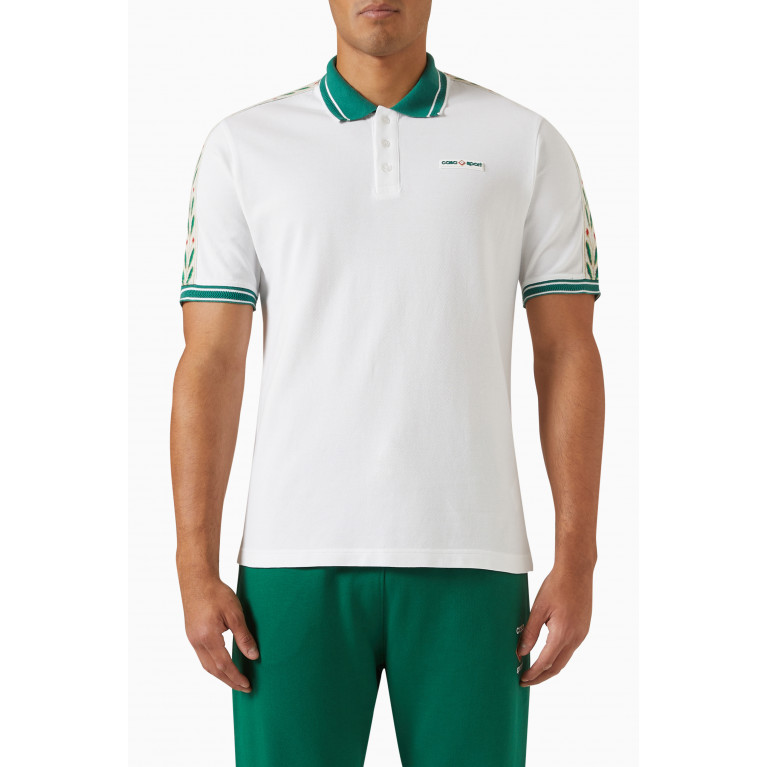 Casablanca - Laurel Casa Sport Polo Shirt in Cotton Pique
