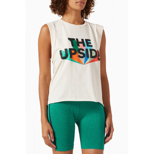 The Upside - Infinite Crop Muscle Tank Top in Organic Cotton-jersey