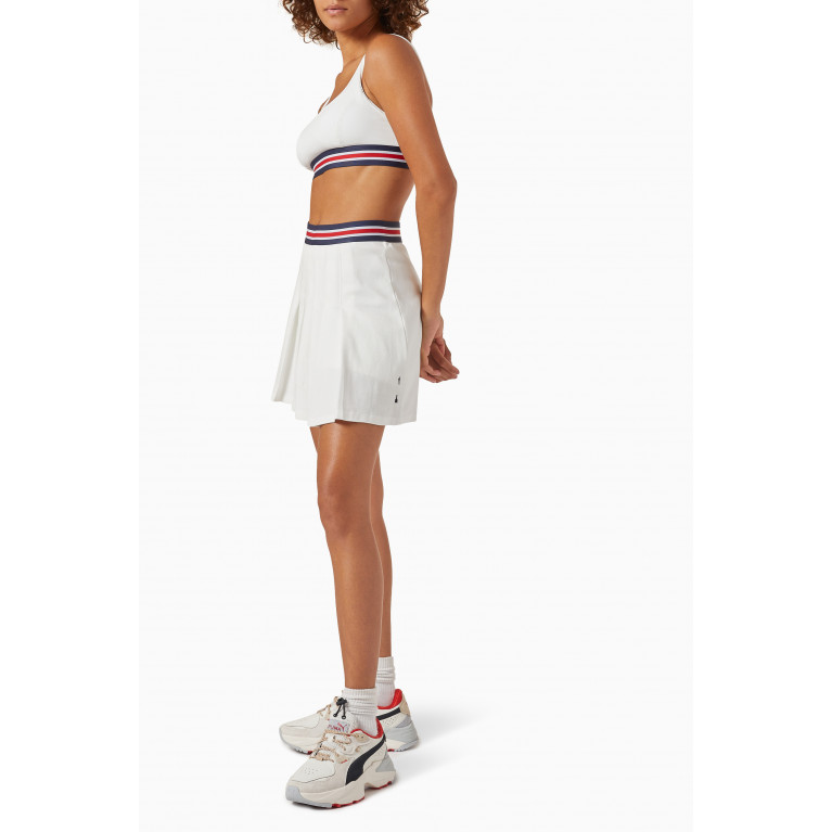 The Upside - Love Charlie Tennis Mini Skirt in Organic Cotton-piqué