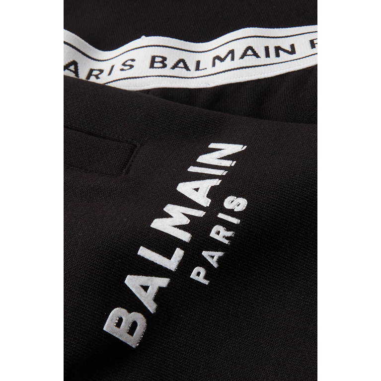 Balmain - Logo Tape Sweatpants in Cotton