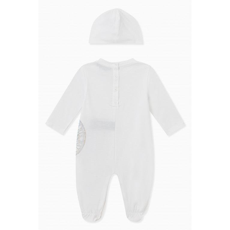Balmain - Sleepsuit and Hat, Set of Two White