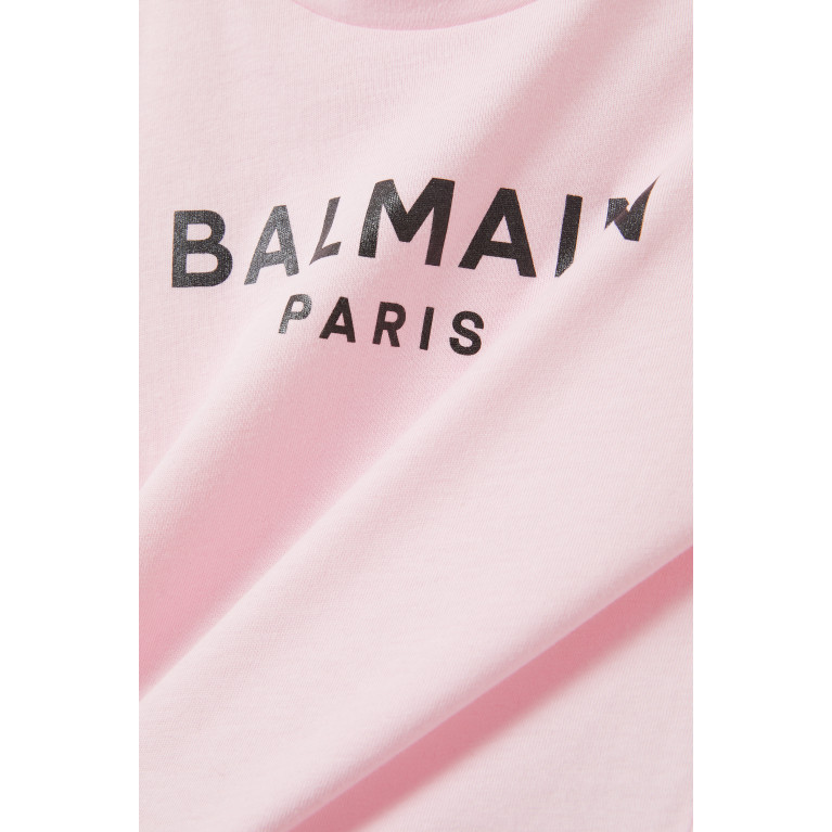Balmain - Logo Print T-shirt in Cotton