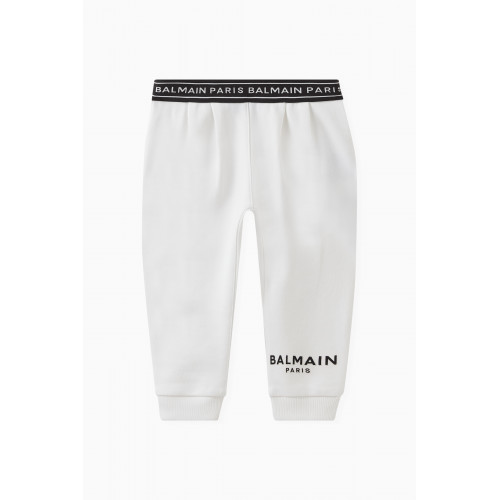 Balmain - Logo Tape Sweatpants in Cotton