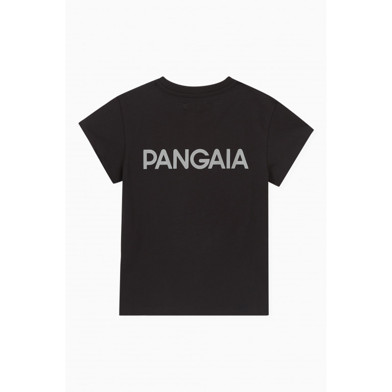 Pangaia - Logo Printed T-shirt in Organic Cotton Black