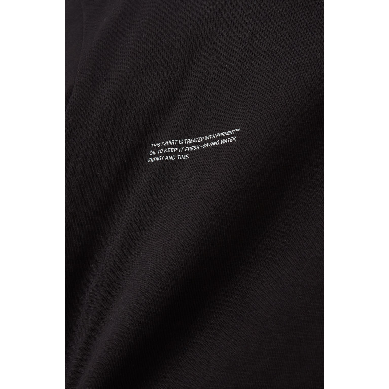 Pangaia - Logo Printed T-shirt in Organic Cotton Black