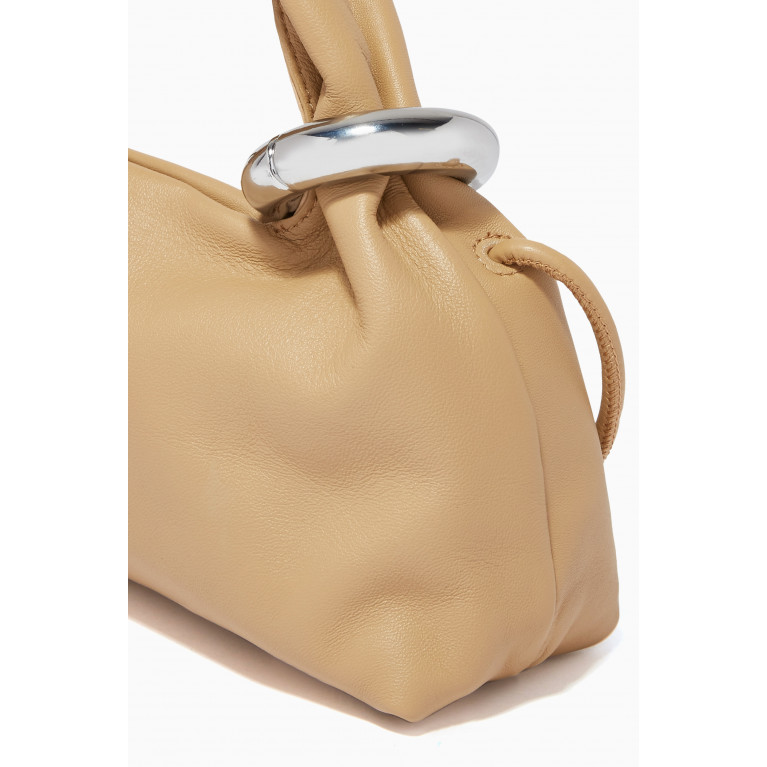 Studio Amelia - Mini Helium Hobo Bag in Nappa Leather Neutral