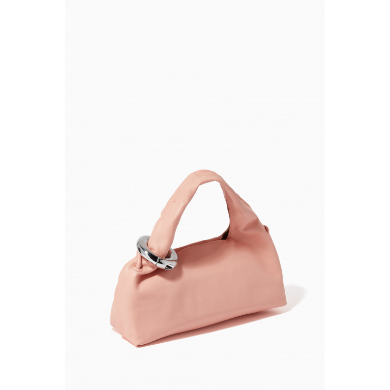 Studio Amelia - Mini Helium Hobo Bag in Nappa Leather Pink