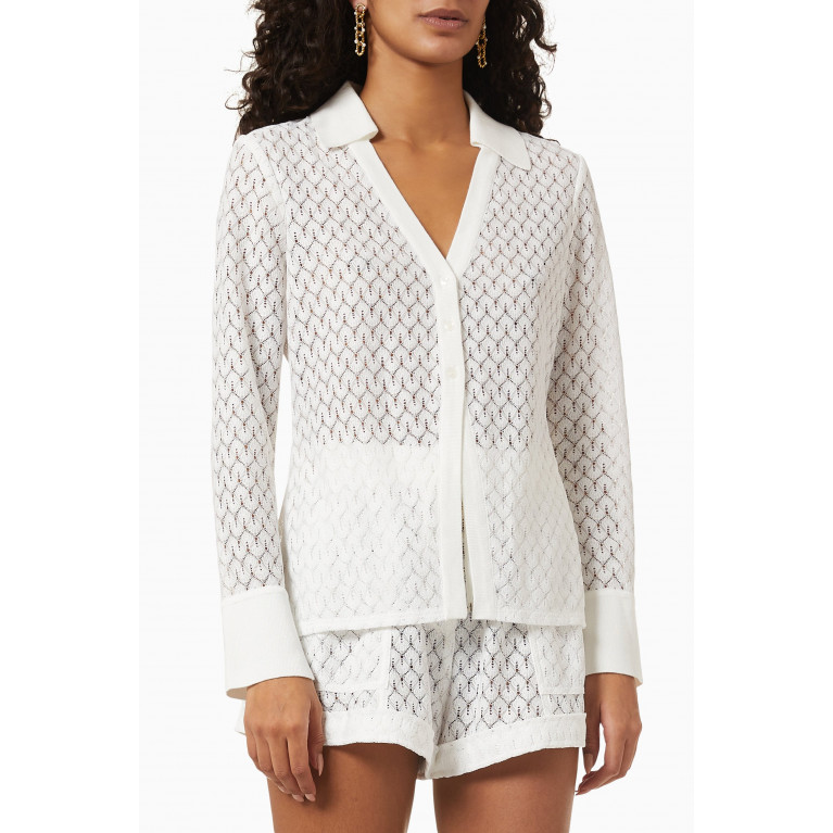 Simkhai - Tyler Cover Up Cardigan in Lace