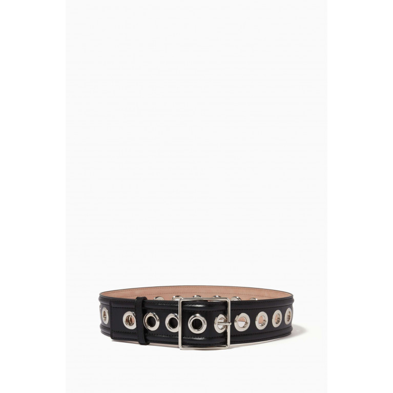 Alexander McQueen - Eyelet Waist Belt in Leather