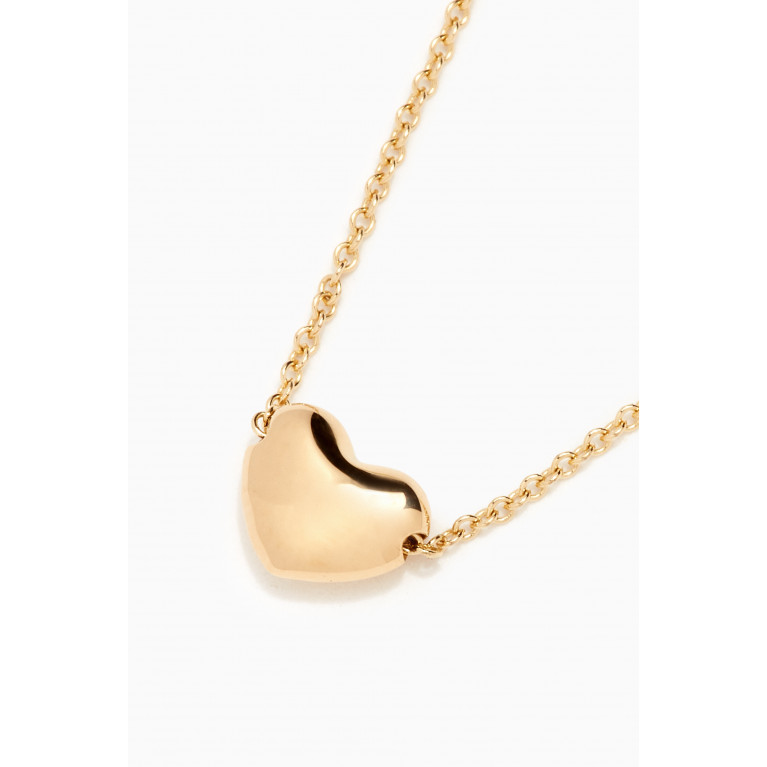The Alkemistry - Chubby Heart Necklace in 18kt Yellow Gold