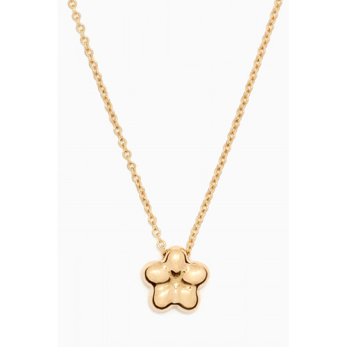 The Alkemistry - Chubby Flower Necklace in 18kt Yellow Gold