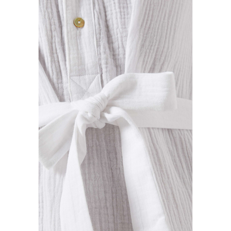 Bird & Knoll - Frieda Shirtdress in Cotton White