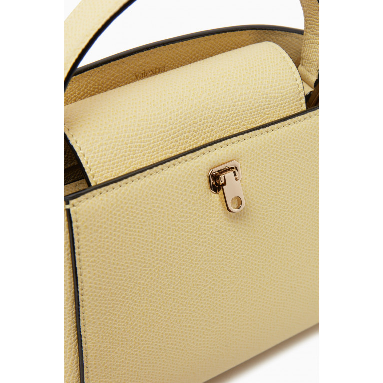 Valextra - Micro Brera Top Handle Bag in Millepunte Calfskin Leather